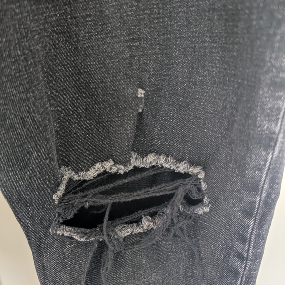 Abercrombie & Fitch Curve Love Jeans Women's 33/16 The Mom High Rise Black Y2K - Picture 3 of 13